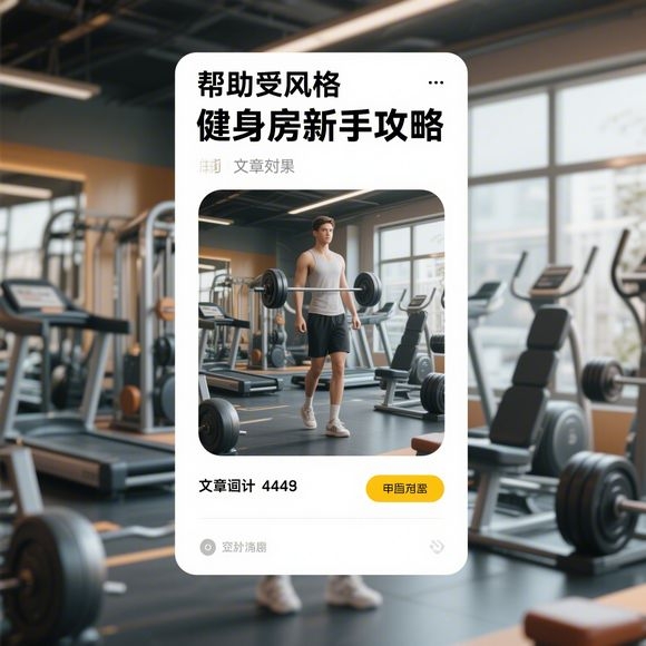 健身房新手生存指南:第一次不尴尬的万能手册